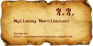 Nyilassy Narcisszusz névjegykártya